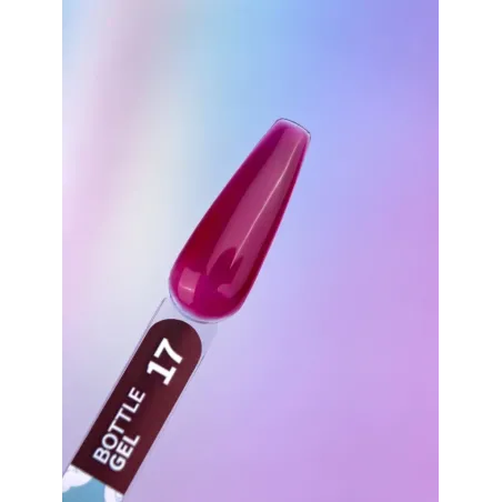 BOTTLE GEL 17 YouAreCute 15ml – Acrygel liquido bordeaux builder per Rinforzo e allungamento