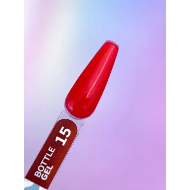 BOTTLE GEL 15 YouAreCute 15ml – Acrygel liquido rosso builder per Rinforzo e allungamento