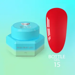 BOTTLE GEL 15 YouAreCute 15ml – Acrygel liquido rosso builder per Rinforzo e allungamento