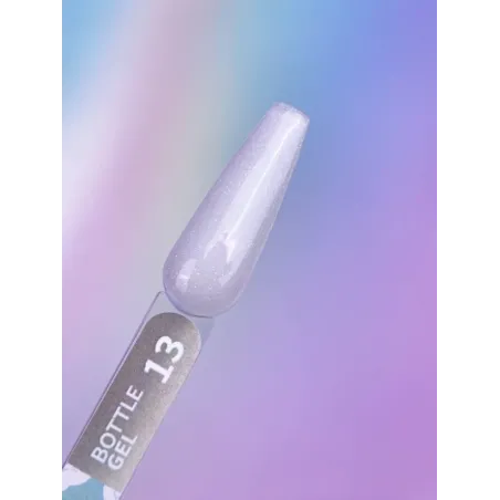 BOTTLE GEL 13 YouAreCute 15ml – Acrygel liquido grigio glitter builder per Rinforzo e allungamento