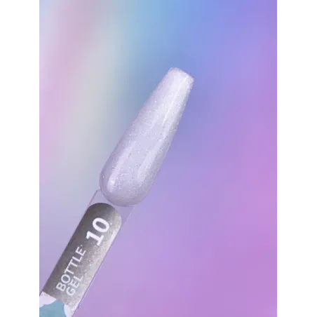 BOTTLE GEL 10 YouAreCute 15ml – Acrygel liquido bianco glitter builder per Rinforzo e allungamento