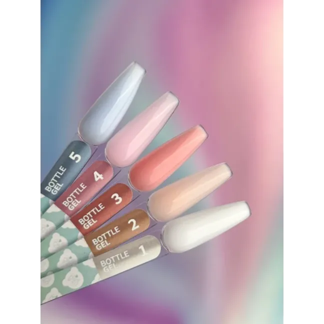 BOTTLE GEL 5 YouAreCute 15ml – Acrygel liquido bianco lattiginoso builder per Rinforzo e allungamento