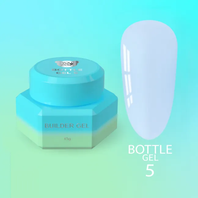 BOTTLE GEL 5 YouAreCute 15ml – Acrygel liquido bianco lattiginoso builder per Rinforzo e allungamento