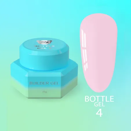 BOTTLE GEL 4 YouAreCute 15ml – Acrygel liquido rosa chiaro builder per Rinforzo e allungamento
