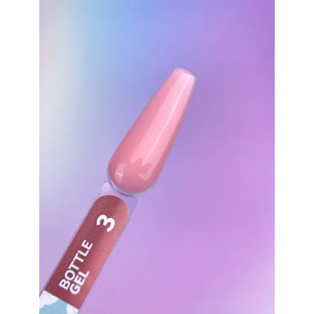 BOTTLE GEL 3 YouAreCute 15ml – Acrygel liquido rosa scuro builder per Rinforzo e allungamento