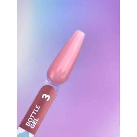 BOTTLE GEL 3 YouAreCute 15ml – Acrygel liquido rosa scuro builder per Rinforzo e allungamento