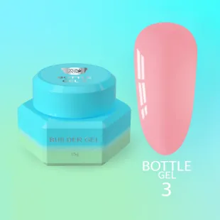 BOTTLE GEL 3 YouAreCute 15ml – Acrygel liquido rosa scuro builder per Rinforzo e allungamento