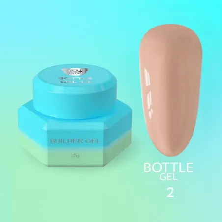 BOTTLE GEL 2 YouAreCute 15ml – Acrygel liquido beige builder per Rinforzo e allungamento