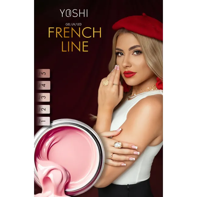 FRENCHLINE 1 Yoshi Nails 50ml – Builder Gel rosa lattiginoso