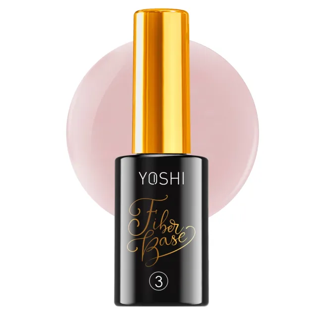 FIBER BASE 3 YOSHI 10ml – Base cover Fibra di vetro Rinforzante per Unghie Sottili e Fragili