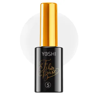 FIBER BASE 5 YOSHI 10ml – Base cover bianco Fibra di vetro Rinforzante per Unghie Sottili e Fragili