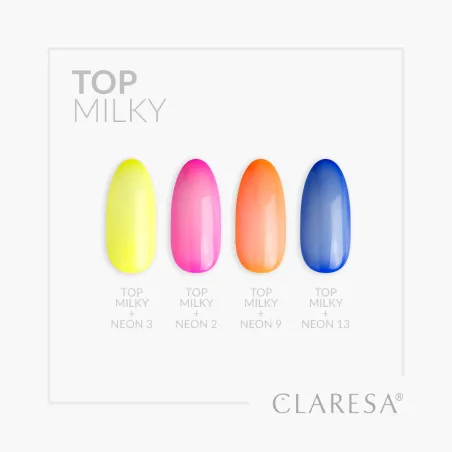 TOP MILKY Claresa 5ml - Finish bianco lattiginoso topcoat senza dispersione