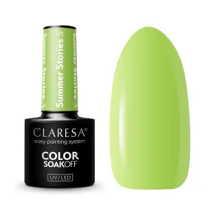 SUMMER STORIES 3 Claresa 5ml - Semipermanente estivo verde soakoff Polish