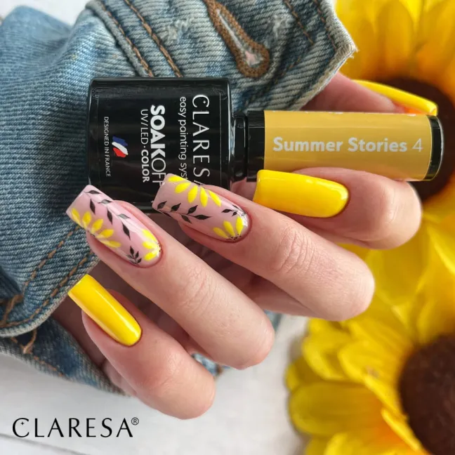 SUMMER STORIES 4 Claresa 5ml - Semipermanente estivo giallo soakoff Polish