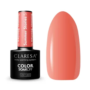 SUMMER STORIES 5 Claresa 5ml - Semipermanente estivo arancio soakoff Polish