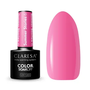 SUMMER STORIES 6 Claresa 5ml - Semipermanente estivo rosa soakoff Polish