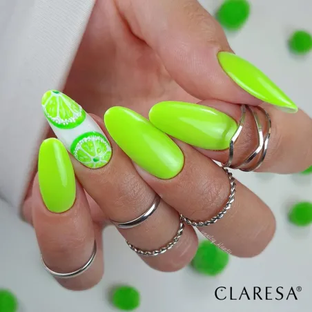 FLUO 2 Claresa 5ml - Semipermanente Polish soakoff verde fluo Claresa 5 gr