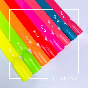 FLUO 3 Claresa 5ml - Semipermanente Polish soakoff arancione fluo Claresa 5 gr 2