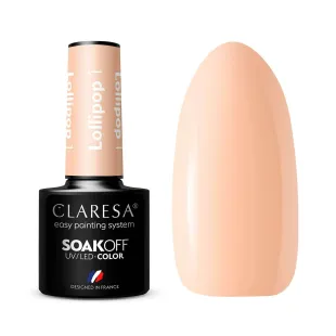 LOLLIPOP 1 Claresa 5ml - Semipermanente Polish soakoff giallo pastello Claresa 5 gr