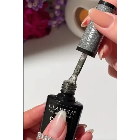 MYSTIC AURA 1 Claresa 5ml - Semipermanente Polish soakoff argento Claresa 5gr