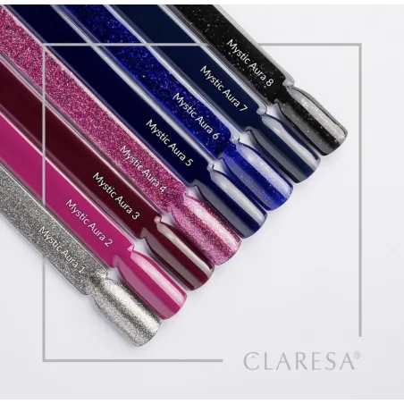 MYSTIC AURA 1 Claresa 5ml - Semipermanente Polish soakoff argento Claresa 5gr