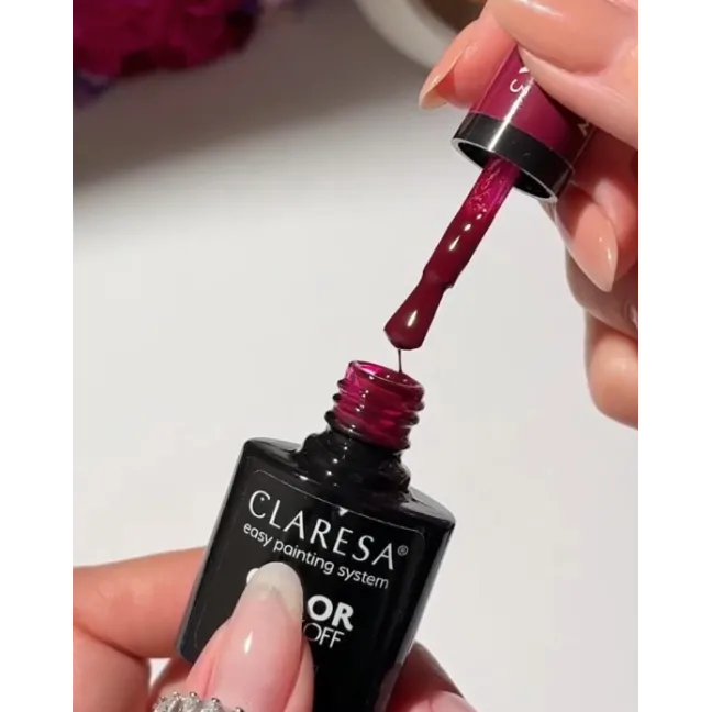 MYSTIC AURA 3 Claresa 5ml - Semipermanente Polish soakoff bordeaux 5gr