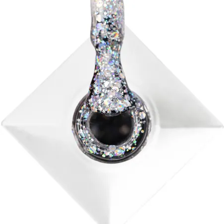 530 MollyNails 8gr - CRUSHED DIAMOND Smalto glitter holo argento semipermanente Soakoff