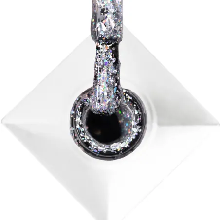 531 MollyNails 8gr - CRUSHED DIAMOND Smalto glitter argento semipermanente Soakoff