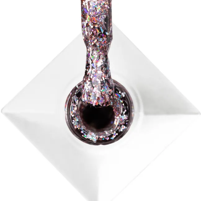532 MollyNails 8gr - CRUSHED DIAMOND Smalto glitter rosa holo semipermanente Soakoff