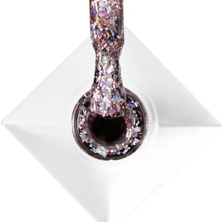 532 MollyNails 8gr - CRUSHED DIAMOND Smalto glitter rosa holo semipermanente Soakoff