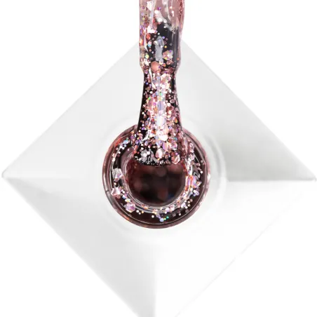 534 MollyNails 8gr - CRUSHED DIAMOND Smalto glitter rosa holo semipermanente Soakoff