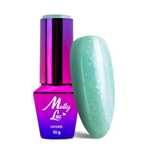 591 MollyLac 10gr - MERMAID WHISPERS Smalto effetto sirena verde semipermanente Soakoff