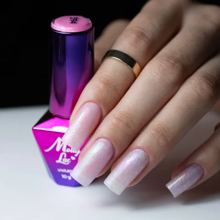594 MollyLac 10gr - MERMAID WHISPERS Smalto effetto sirena rosa semipermanente Soakoff