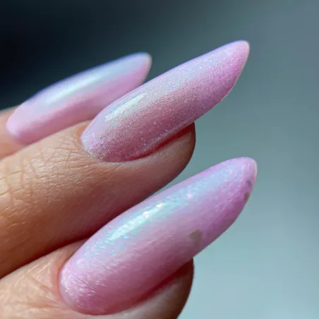 595 MollyLac 10gr - MERMAID WHISPERS Smalto effetto sirena rosa semipermanente Soakoff