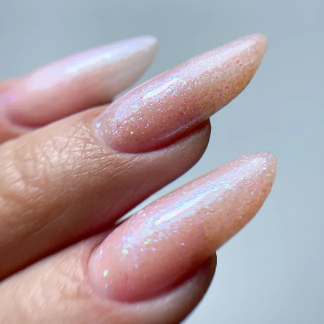 596 MollyLac 10gr - MERMAID WHISPERS Smalto effetto sirena arancio semipermanente Soakoff