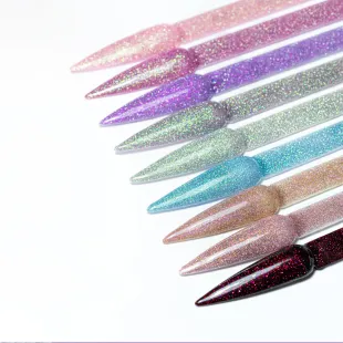 684 MollyLac 10gr - SHOCKING SHINE Smalto holo flash verde semipermanente Soakoff 2