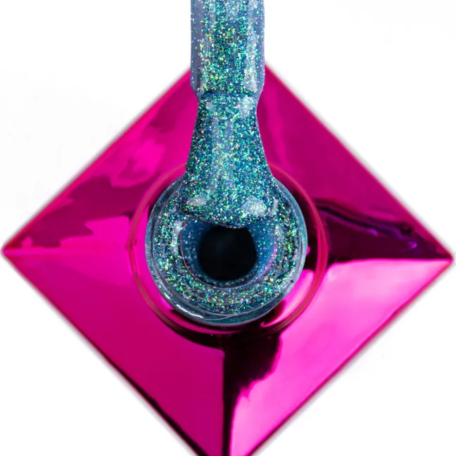 685 MollyLac 10gr - SHOCKING SHINE Smalto holo flash azzurro semipermanente Soakoff