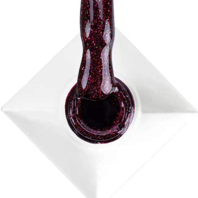 688 MollyLac 10gr - SHOCKING SHINE Smalto holo flash rosso semipermanente Soakoff