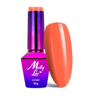 721 MollyLac 10gr - POWER FLOWER Smalto arancio primavera semipermanente Soakoff