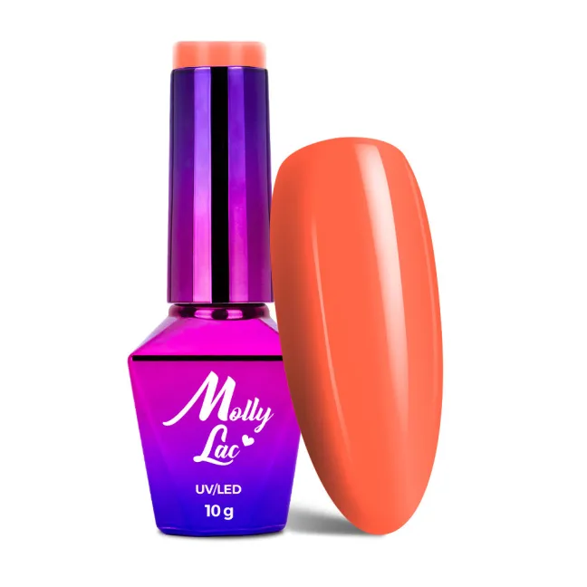 721 MollyLac 10gr - POWER FLOWER Smalto arancio primavera semipermanente Soakoff