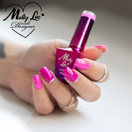724 MollyLac 10gr - POWER FLOWER Smalto rosa primavera semipermanente Soakoff