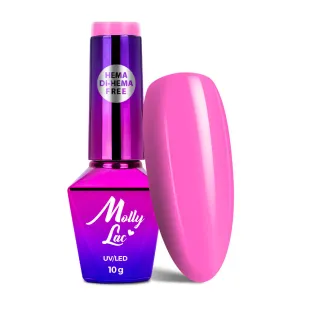 724 MollyLac 10gr - POWER FLOWER Smalto rosa primavera semipermanente Soakoff