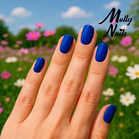 727 MollyLac 10gr - POWER FLOWER Smalto blu primavera semipermanente Soakoff