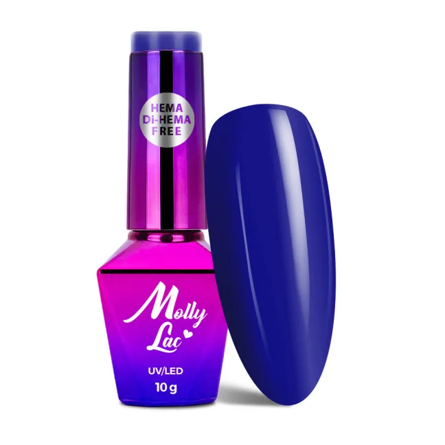 727 MollyLac 10gr - POWER FLOWER Smalto blu primavera semipermanente Soakoff