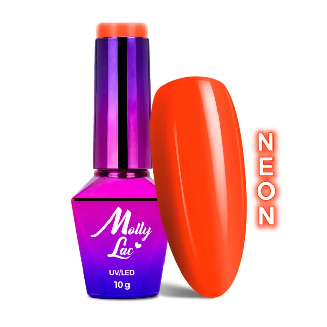 372 MollyLac 10gr - PIN-UP Smalto arancio fluo semipermanente Soakoff