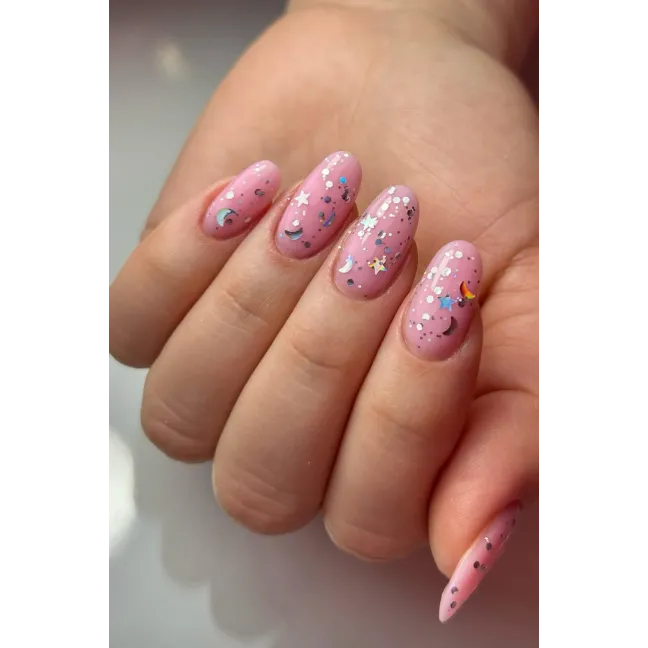 TOP STAR GLOW Youarecute 5ml– Finish sigillante con stelle argento senza dispersione