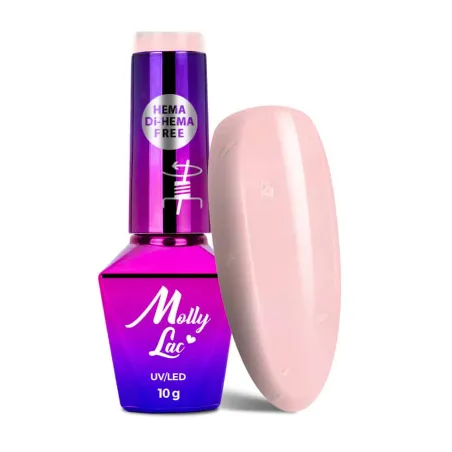 700 MollyLac 10gr - SPARKLING FRENCH Smalto rosa semipermanente Soakoff