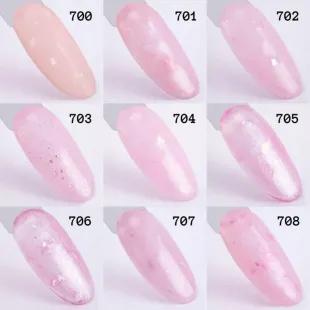 700 MollyLac 10gr - SPARKLING FRENCH Smalto rosa semipermanente Soakoff 2