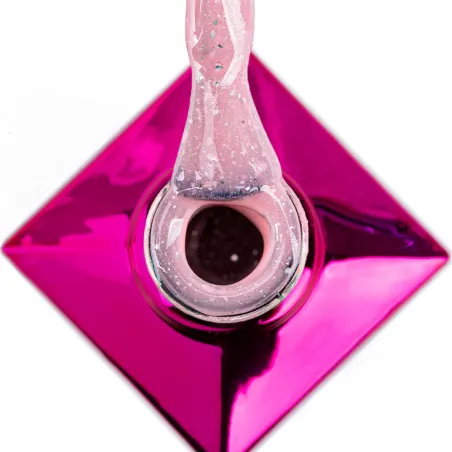 703 MollyLac 10gr - SPARKLING FRENCH Smalto rosa flakes semipermanente Soakoff