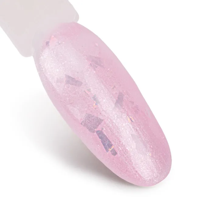 705 MollyLac 10gr - SPARKLING FRENCH Smalto rosa flakes semipermanente Soakoff